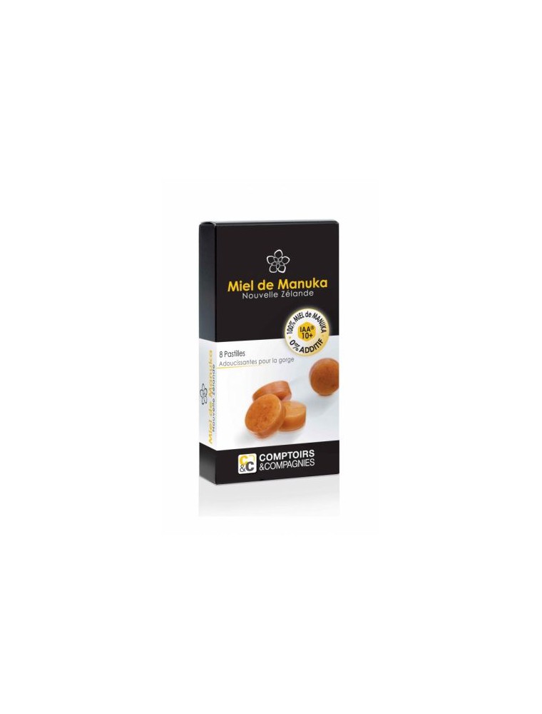 Image principale de la modale pour Pastilles au miel de Manuka - Adoucissantes pour la gorge 20g - Comptoirs et Compagnies