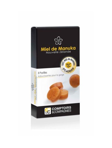 Image principale de Pastilles au miel de Manuka - Adoucissantes pour la gorge 20g - Comptoirs et Compagnies