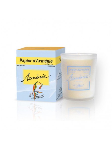 Achetez Bougie d'Arménie - Parfum inimitable 220g - Papier d'Arménie à l'herboristerie Louis Image principale de Bougie d'Arménie - Parfum inimitable 220g - Papier d'Arménie