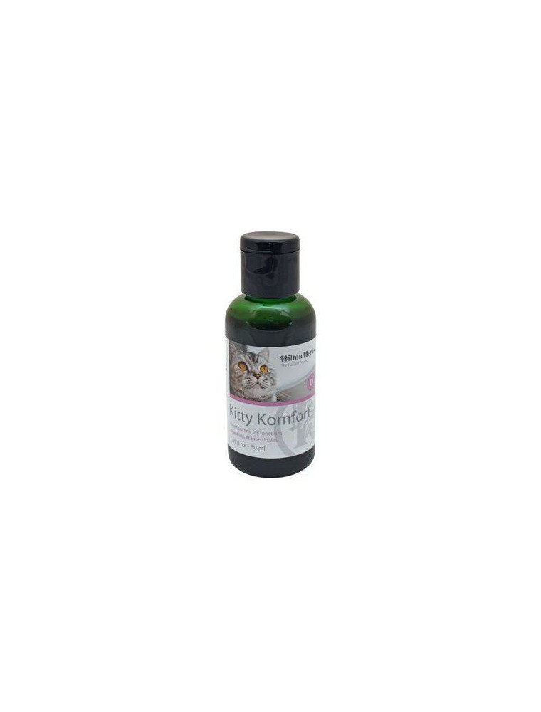 Image principale de la modale pour Kitty Komfort - Soutien des fonctions digestives des chats 50 ml - Hilton Herbs