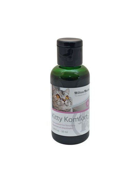 Achetez Kitty Komfort - Soutien des fonctions digestives des chats 50 ml - Hilton Herbs à l'herboristerie Louis Image principale de Kitty Komfort - Soutien des fonctions digestives des chats 50 ml - Hilton Herbs