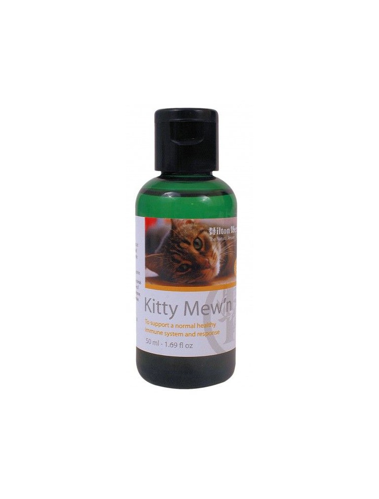 Image principale de la modale pour Kitty Mew'n - Soutien du système immunitaire des chats 50 ml - Hilton Herbs