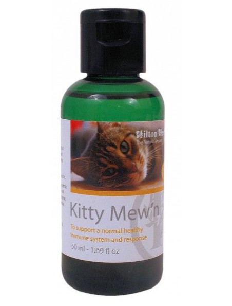 Achetez Kitty Mew'n - Soutien du système immunitaire des chats 50 ml - Hilton Herbs à l'herboristerie Louis Image principale de Kitty Mew'n - Soutien du système immunitaire des chats 50 ml - Hilton Herbs