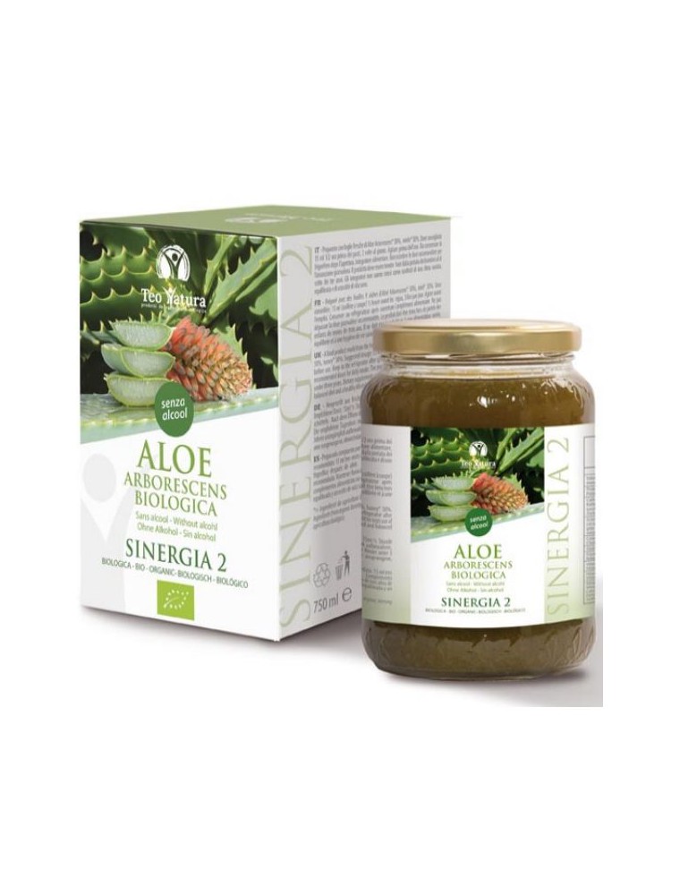 Image principale de la modale pour Aloé arborescens Bio sans alcool - Dépuratif 750 ml - Teo Natura