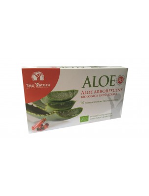 Image de Aloe arborescens freeze-dried organic - Digestion and immune system 14 single-dose bottles - Teo Natura depuis Buy the products Teo Natura at the herbalist's shop Louis