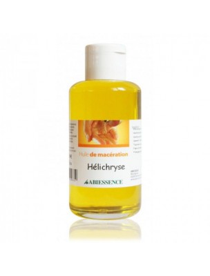 Image de Hélichryse (Immortelle) Bio - Huile de macération d'Helichrysum italicum 50 ml - Abiessence via Hélichryse (Immortelle) Bio - Hydrolat 200 ml - Abiessence