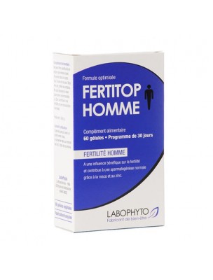 Image de FertiTop Homme - Fertilité chez l'Homme 60 gélules - LaboPhyto via Elixir Couvain Bio - Harmonie familiale, enfantement 5 ml -