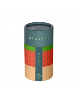 Image de Urucum (Roucou) - Préparation de la peau au soleil 80 tablettes - Guayapi via Carotte - Huile végétale Bio Pranarôm 50ml