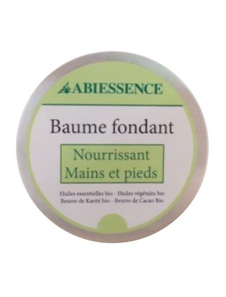 Image principale de Baume Mains et pieds Bio - Huiles essentielles et végétales 140g - Abiessence