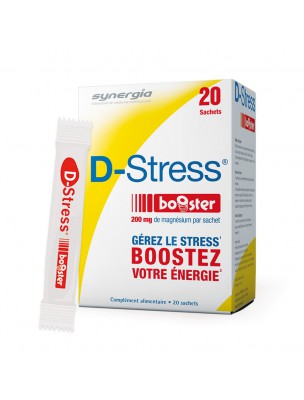 Image de D-Stress Booster - Anti-Stress 20 sachets - Synergia depuis Résultats de recherche pour "Citrate de Magn"