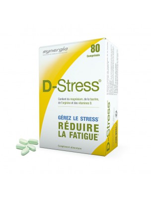 Image de D-Stress - Anti-Stress et Fatigue 80 comprimés - Synergia depuis PrestaBlog