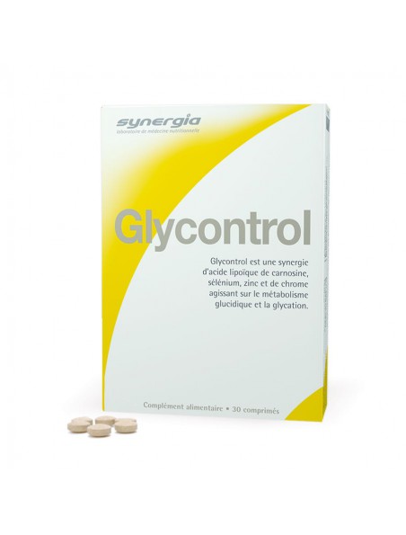 Image principale de Glycontrol - Gestion de la glycémie 30 comprimés - Synergia