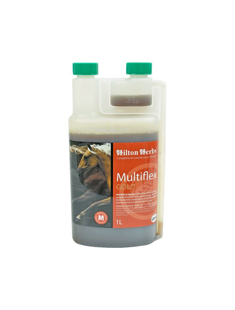 Image principale de la modale pour MultiFlex Gold - Souplesse et Articulations des chevaux 1 Litre - Hilton Herbs