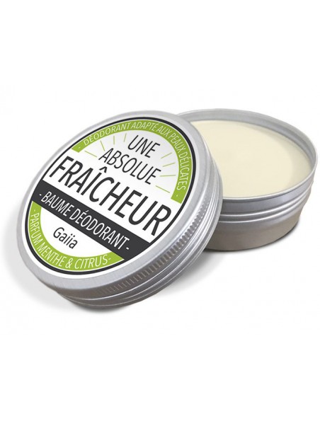 Baume Déodorant Fraîcheur - Menthe & Citron 50 g - Gaiia Baume Déodorant Fraîcheur - Menthe & Citron 50 g - Gaiia