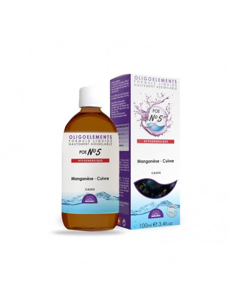 Image principale de POE N°5 Cassis et Oligo - Antioxydant 100ml - Bioligo