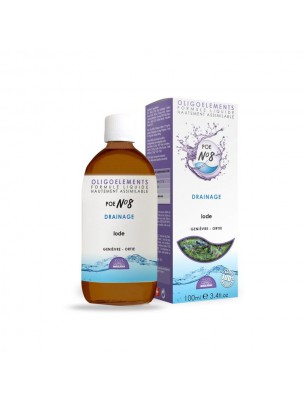 Image de POE N°8 Genièvre, Ortie et Oligo - Iode 100ml - Bioligo depuis Iode - Oligo-élément 500 ml - Catalyons