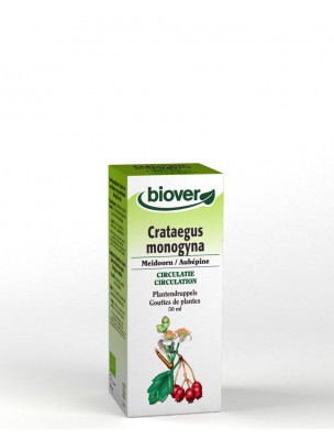 Image de Aubépine Bio - Coeur Teinture-mère Crataegus monogyna 50 ml - Biover depuis ▷▷ Teintures mères de plantes commençant par la lettre A