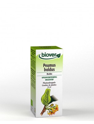 Image de Boldo Bio - Digestion Teinture-mère Peumus boldus 50 ml - Biover depuis Achetez les produits Biover à l'herboristerie Louis