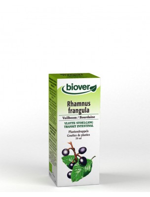 Image de Bourdaine Bio - Transit Teinture-mère Rhamnus frangula 50 ml - Biover depuis Solutions naturelles pour votre transit