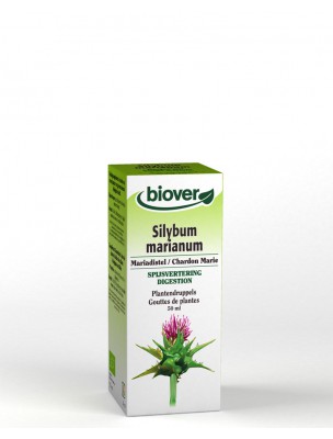 Image de Chardon-Marie Bio - Foie Teinture-mère Silybum marianum 50 ml - Biover depuis louis-herboristerie