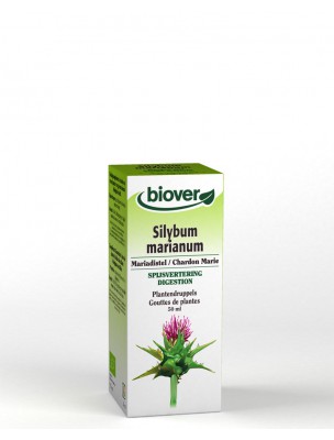 Image de Chardon-Marie Bio - Foie Teinture-mère Silybum marianum 50 ml - Biover via POE N°16 Drainoligo - Draineur général 200ml - Bioligo