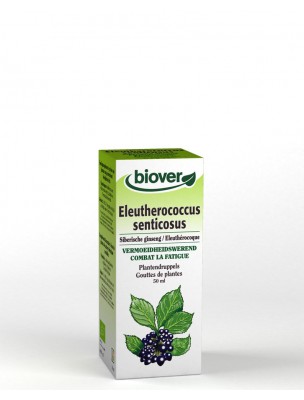 Image de Eleuthérocoque Bio - Fortifiant Teinture-mère Eleutherococcus senticosus 50 ml - Biover via Maca Bio - Tonus et Vitalité SuperFoods 200 g