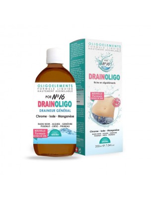 Image de POE N°16 Drainoligo - Draineur général 200ml - Bioligo via Achetez POE N°9 Chlorella et Oligo - Détoxification 20 ampoules - Bioligo