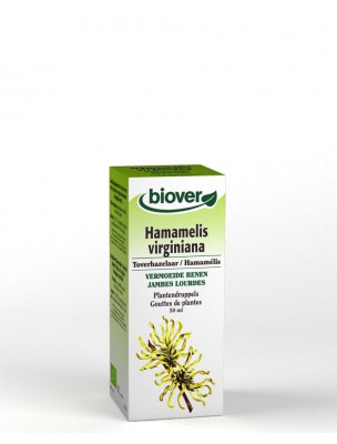 Image de Hamamélis Bio - Circulation Teinture-mère Hamamelis virginiana 50 ml - Biover via Marronnier bourgeon Bio - Système veineux 15 ml -