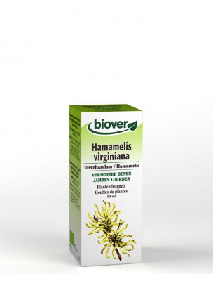Image de Hamamélis Bio - Circulation Teinture-mère Hamamelis virginiana 50 ml - Biover via Acheter Vigne rouge Bio - Circulation Teinture-mère Vitis vinifera 50 ml