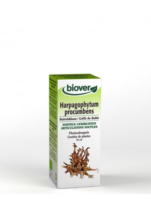 Image de Harpagophytum (Griffes du diable) Bio - Articulations Teinture-mère 50 ml - Biover depuis Achetez les produits Biover à l'herboristerie Louis