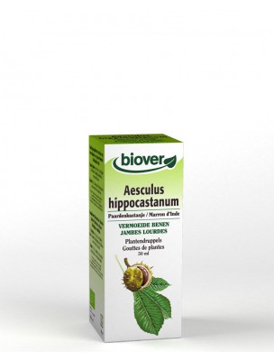 Image de Marronnier d'Inde Bio - Circulation Teinture-mère d'Aesculus hippocastanum 50 ml - Biover via Acheter Chêne Bio - Ecorce 100g - Tisane de Quercus robur