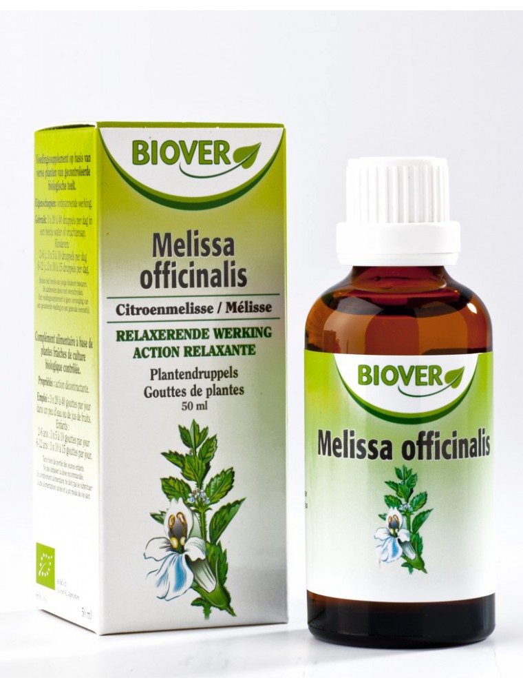 Image principale de la modale pour Mélisse Bio - Stress et Digestion Teinture-mère Melissa officinalis 50 ml - Biover