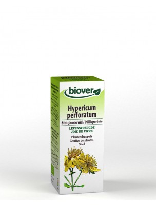 Image de Millepertuis Bio - Déprime Teinture-mère d'Hypericum perforatum 50 ml - Biover via Achetez Be-Lumex Safran et L-Theanine - Calme et Sérénité 50 gélules - Be-Life