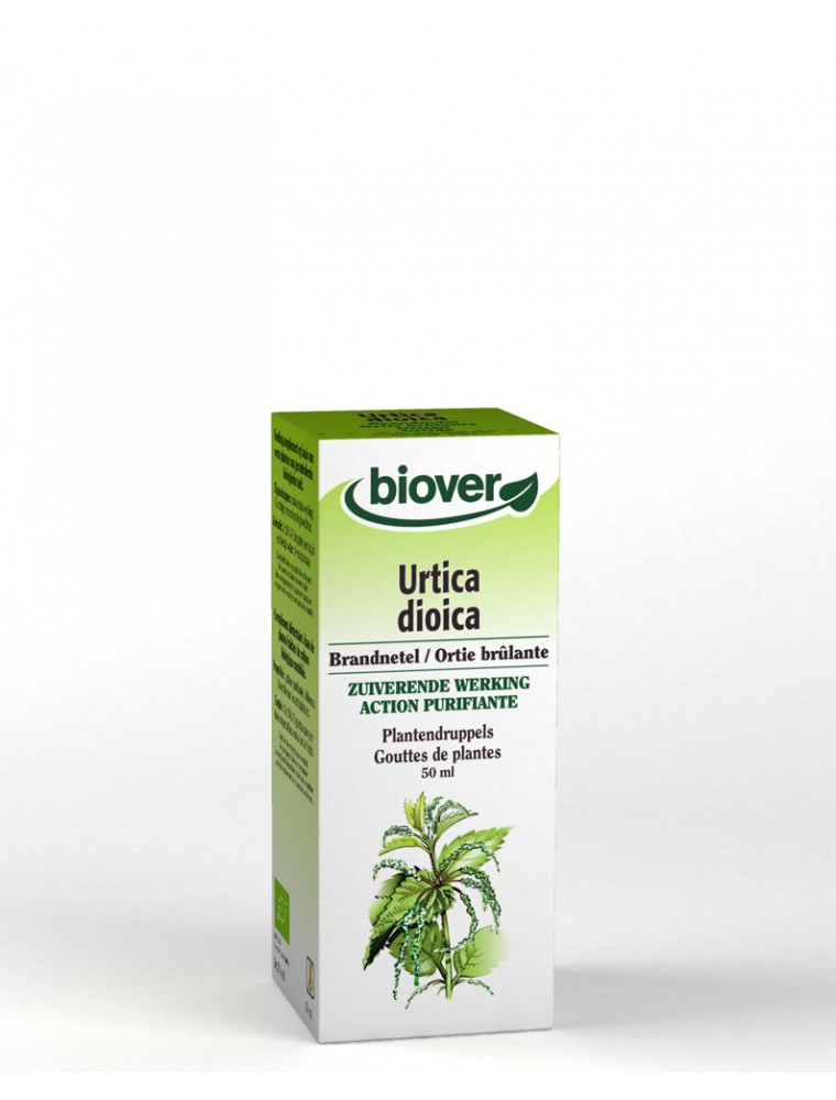 Image principale de la modale pour Ortie Bio - Reminéralisante et Purifiante Teinture-mère Urtica dioïca 50 ml - Biover