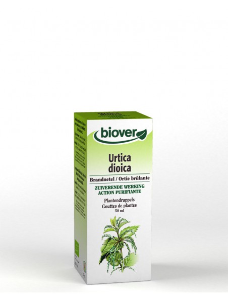 Image principale de Ortie Bio - Reminéralisante et Purifiante Teinture-mère Urtica dioïca 50 ml - Biover