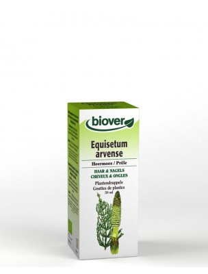 Image de Prêle Bio - Reminéralisant Teinture-mère Equisetum arvense 50 ml - Biover depuis Achetez notre Cure de printemps naturelle et bio