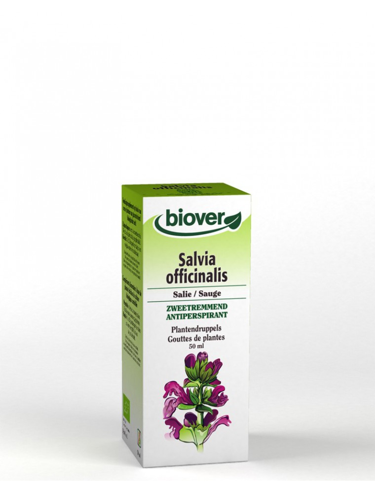 Image principale de la modale pour Sauge Bio - Transpiration Teinture-mère Salvia officinalis 50 ml - Biover