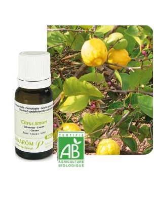 Huile essentielle bio citron citrus limon pranarom