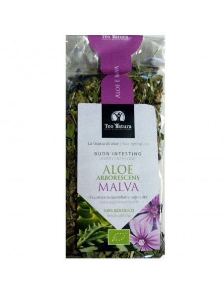 Aloé arborescens & Mauve Bio - Dépuratives 50 g - Teo Natura Aloé arborescens & Mauve Bio - Dépuratives 50 g - Teo Natura