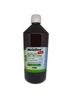 Image de Melaflon recharge antiparasitaire pour animaux - Contre les tiques, puces et acariens 1 litre - AniBio via A.N.D. Start B - Appétit et Croissance des volailles 250 ml - Bionature