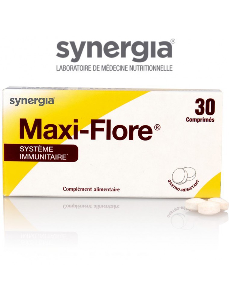 Image principale de la modale pour Maxi-Flore - Flore intestinale 30 comprimés - Synergia