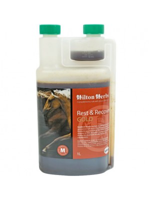 Image de Rest et Recover Gold - Stress et Articulations durant la convalescence des chevaux 1 Litre - Hilton Herbs depuis Achetez les produits Hilton Herbs à l'herboristerie Louis (2)