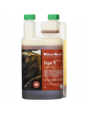 Image de Nav X Gold - Fourbure et Circulation des chevaux 1 Litre - Hilton Herbs depuis Phytothérapie pour les articulations des animaux - Achetez en ligne