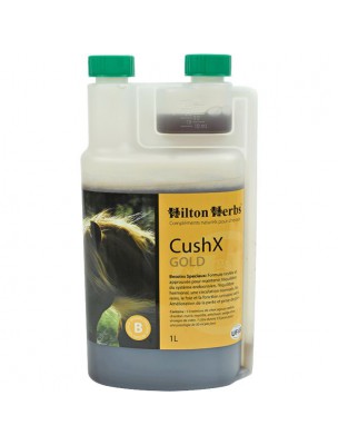 Image de Cush X Gold - Syndrome de Cushing des chevaux 1 Litre - Hilton Herbs depuis Commandez les produits Hilton Herbs à l'herboristerie Louis
