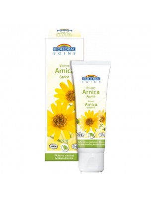 Image de Organic Arnica Balm - Bumps and Cuts 50 ml Biofloral via Buy Arnica organic herbal tincture Arnica montana 50 ml