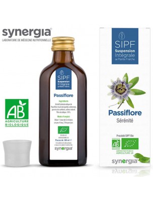 Image de Passiflore Bio - SIPF Suspension Intégrale de Plante Fraîche 100 ml - Synergia via Valériane Bio SIPF 100ml - Synergia