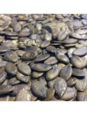 Image de Courge Bio - Graines décortiquées 100g - Tisane de Cucurbita pepo L. depuis Votre panier de plantes naturelles et bio à l'herboristerie Louis