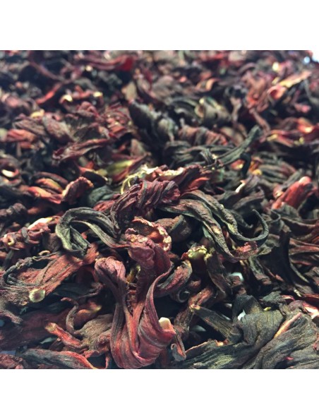 Achetez Hibiscus Bio - Fleur coupée 100g - Tisane d'Hibiscus sabdariffa L. à l'herboristerie Louis Image principale de Hibiscus Bio - Fleur coupée 100g - Tisane d'Hibiscus sabdariffa L.