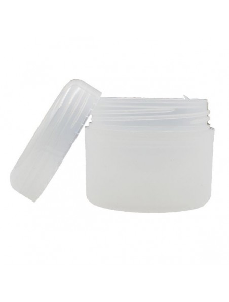 Achetez Pot translucide de 100 ml pour crèmes et baumes à l'herboristerie Louis Image principale de Pot translucide de 100 ml pour crèmes et baumes