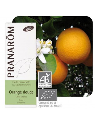 Orange douce Bio - Huile essentielle Citrus sinensis 10 ml - Pranarôm